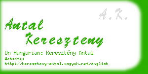 antal kereszteny business card